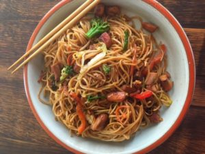 Asian Chicken Noodle Stir Fry